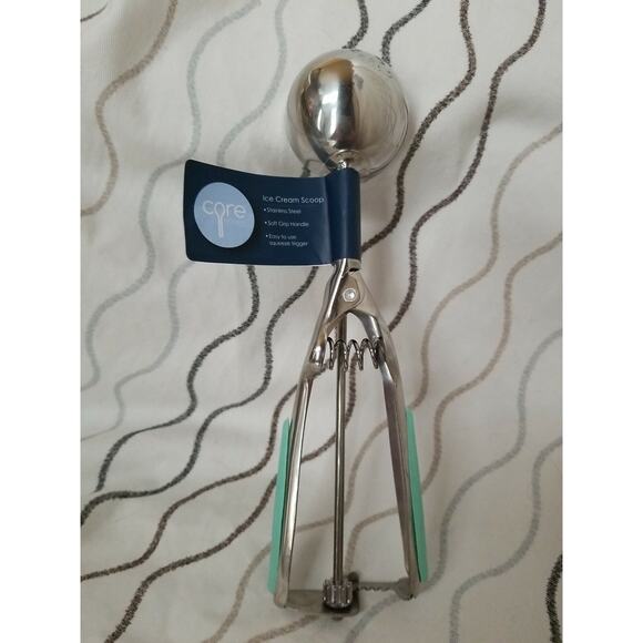 Core Home Ice Cream Scoop Gray Stainless steel Soft Grip Handle Lot of 2 Scoops - Picture 9 of 12